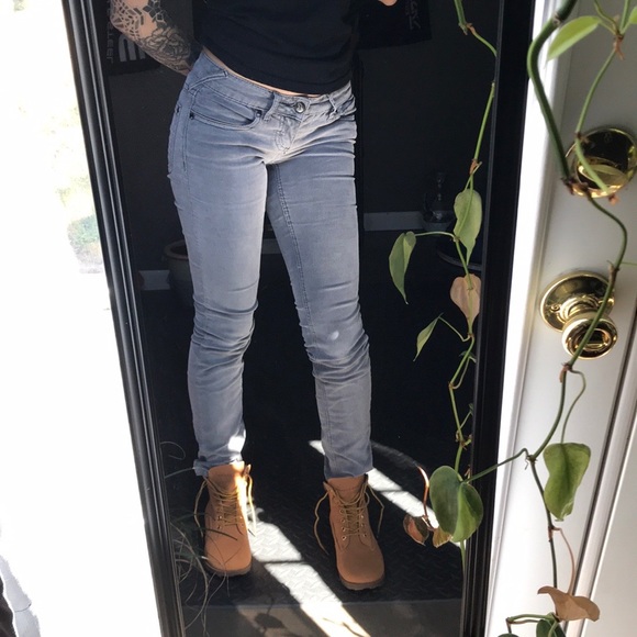 Free People Grey Corduroy Jean pants Size 26 - Picture 2 of 10